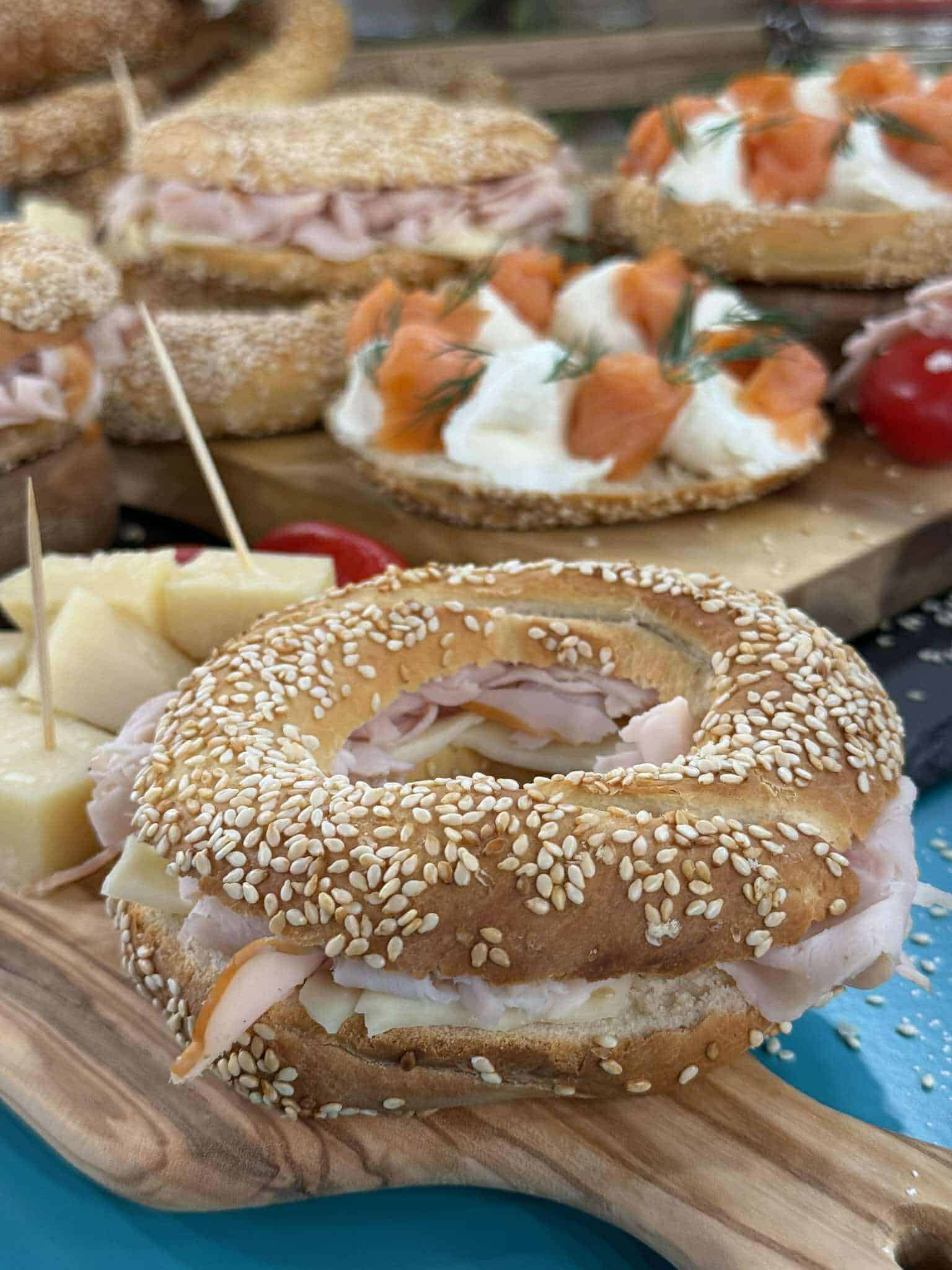 Sesame bread rolls
