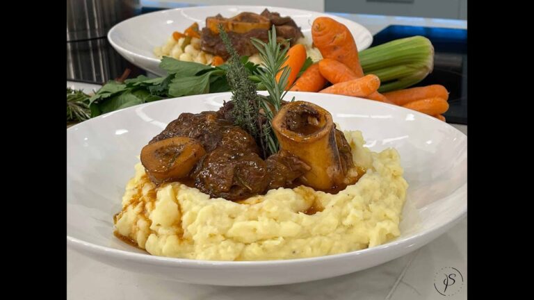 Osso Buco με πουρέ πατάτας