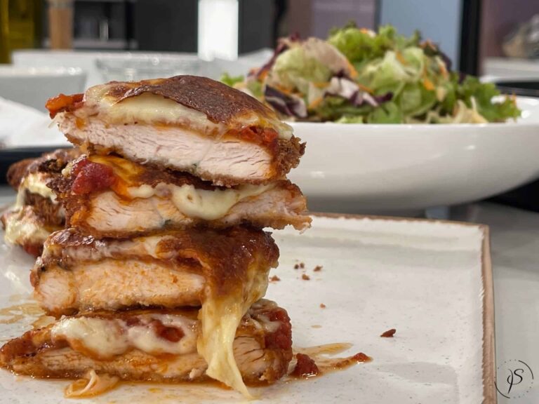 Grilled chicken with 4 cheeses