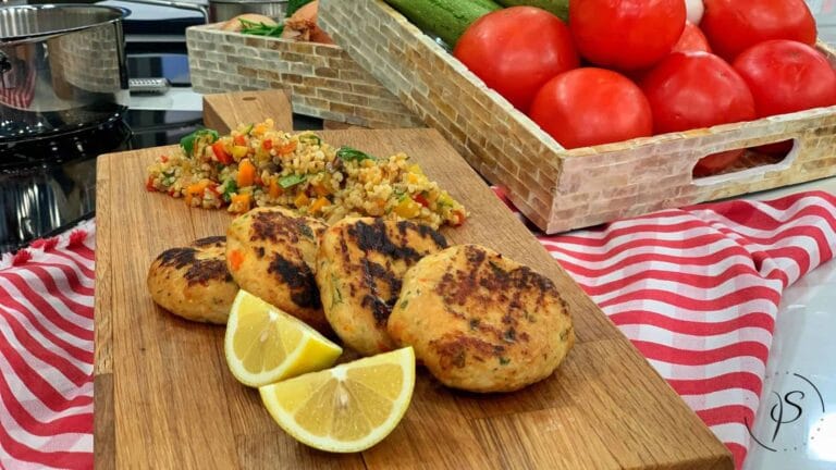Chicken Burgers With Groats Salad