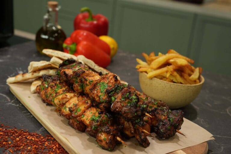 Κοντοσούβλι κοτόπουλο στο airfryer