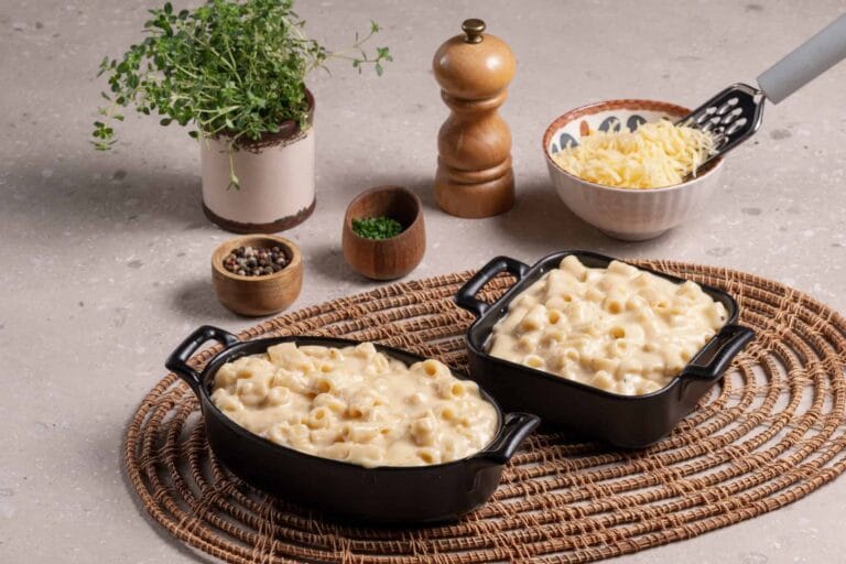 Mac ‘n’ cheese με καπνιστό τυρί και μπέικον